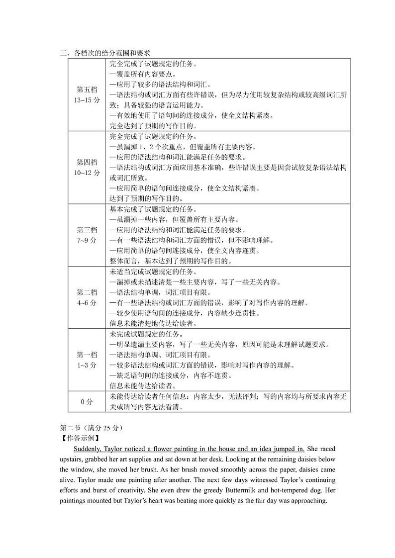 福建省泉州市2023-2024学年高三上学期质量监测（二）英语试题02