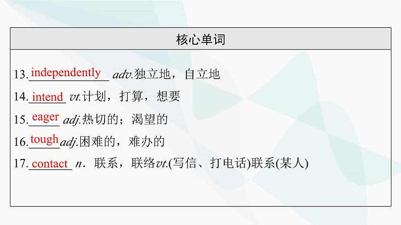 北师大版高考英语一轮复习必修第1册UNIT1 LIFE CHOICES课件第7页