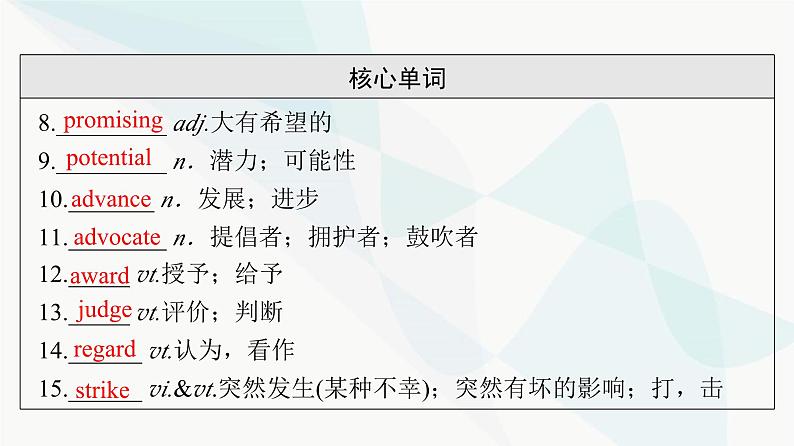 北师大版高考英语一轮复习必修第2册UNIT6 THE ADMIRABLE课件06