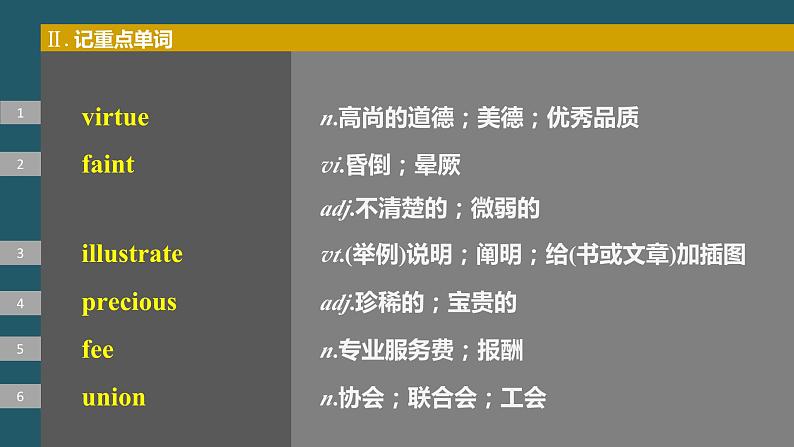 2024年高考英语一轮复习课件（新人教版） 第1部分 教材知识解读 必修第三册 Unit 2　Morals and Virtues08