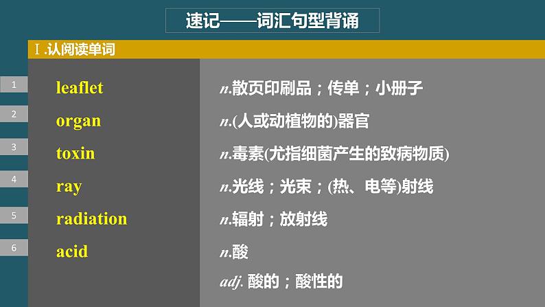 2024年高考英语一轮复习课件（新人教版） 第1部分 教材知识解读 选择性必修第二册 Unit 5   First Aid04