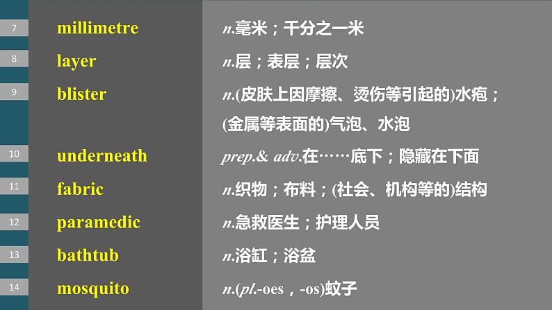 2024年高考英语一轮复习课件（新人教版） 第1部分 教材知识解读 选择性必修第二册 Unit 5   First Aid05