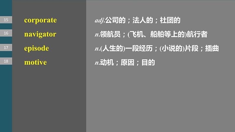 2024年高考英语一轮复习课件（新人教版） 第1部分 教材知识解读 选择性必修第三册 Unit 4  Adversity and Courage08