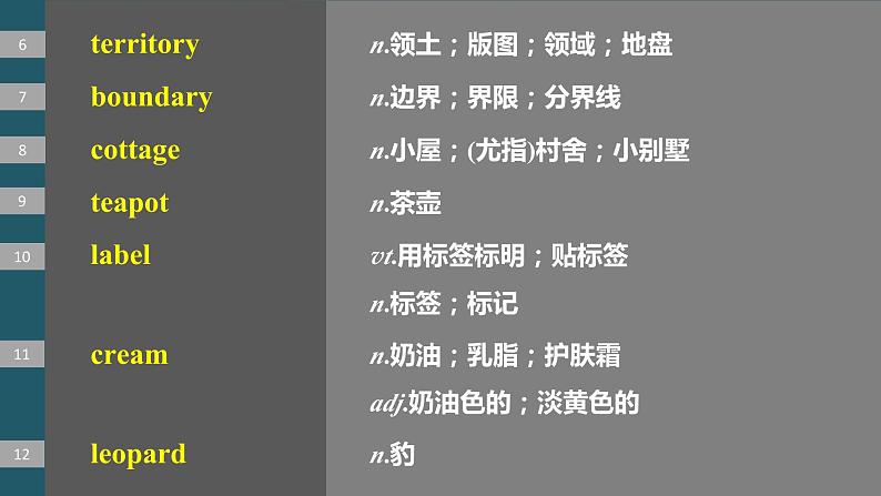 2024年高考英语一轮复习课件（新人教版） 第1部分 教材知识解读 选择性必修第一册 Unit 3　Fascinating Parks07