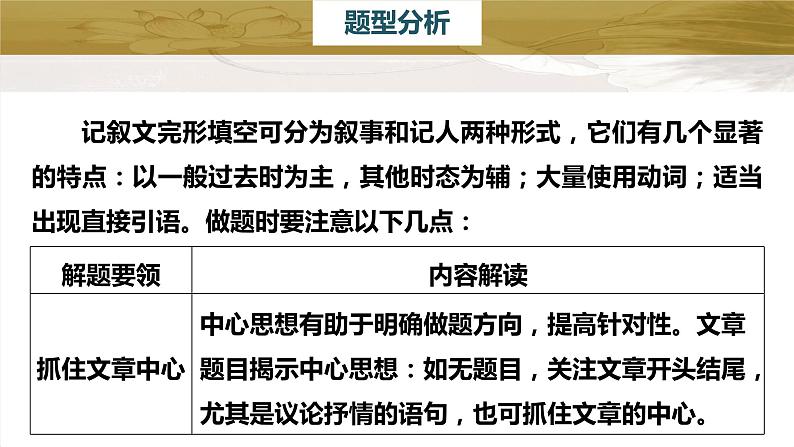 新高考英语二轮复习课件+讲义（新高考版） 第2部分 完形填空与语法填空　专题3　第1讲　记叙文07