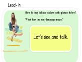 人教版高中英語選修一 Unit4 Body Language 寫作課件