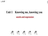 高中外研版英语必修三Unit 1 Knowing me, knowing you - 单词课件