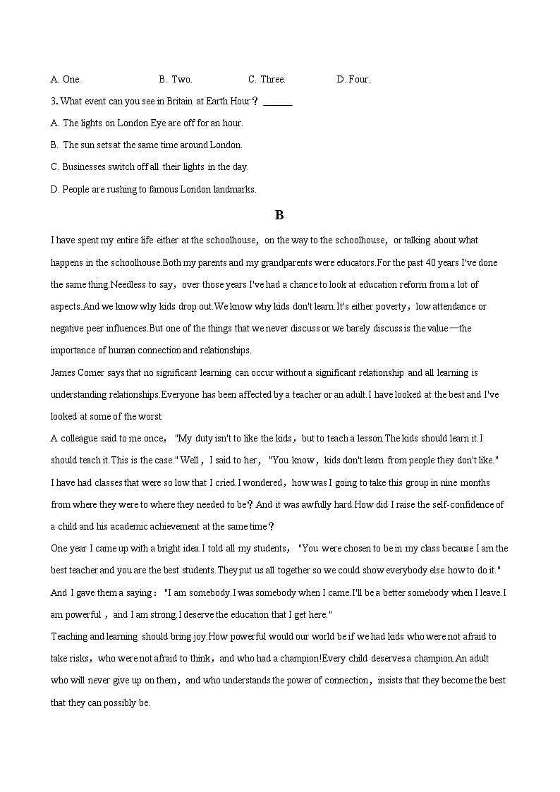 2022-2023学年河南省洛阳市高一（下）期末英语试卷(含详细答案解析)02