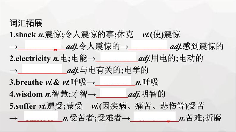 人教版高中英语必修第一册同步训练UNIT4 Section Ⅱ Reading and Thinking课件第5页