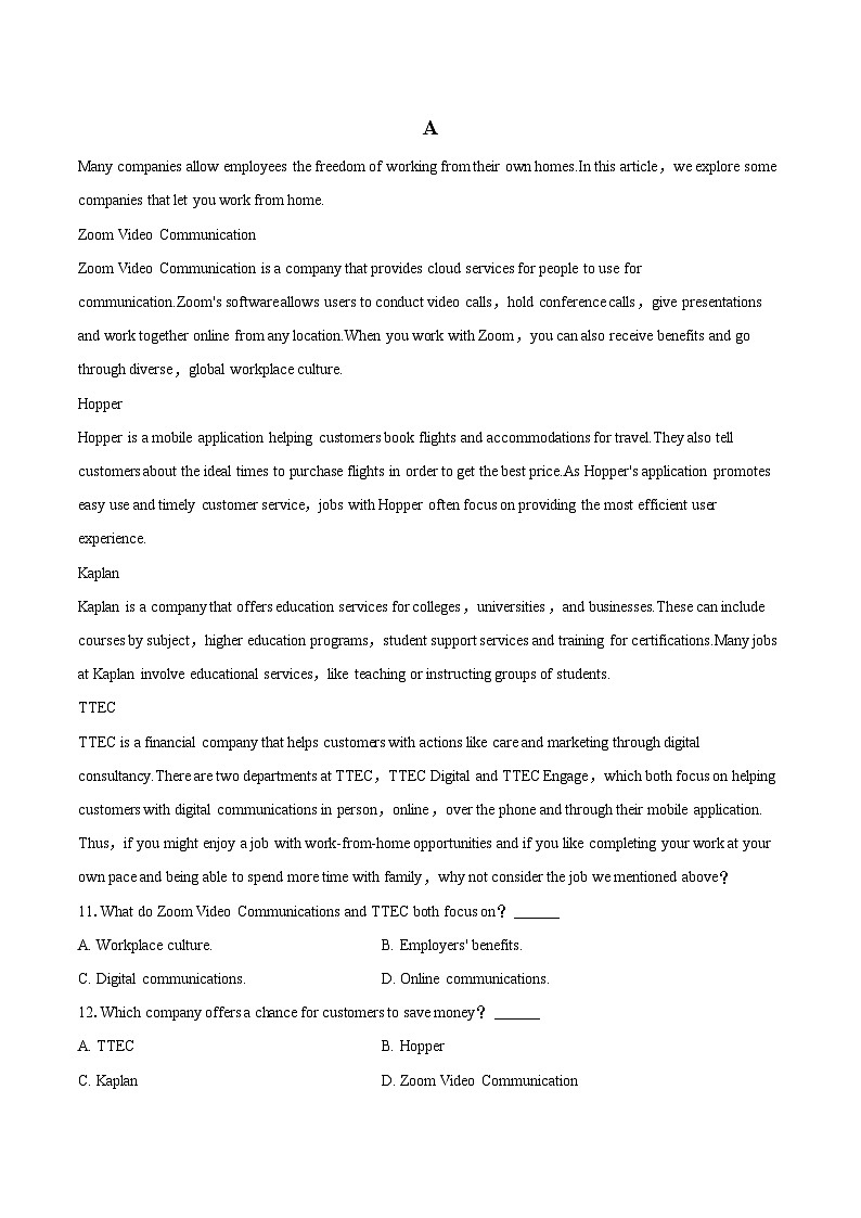 2022-2023学年陕西省西安中学联合体高一（下）期末英语试卷(含详细答案解析)02