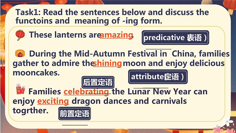 新人教版（2019）高中英语必修三U1 Festivals and Celebrations  Listening & Speaking/Talking听说课件06