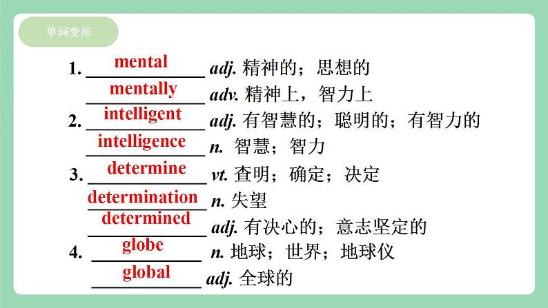 Unit 4 Space Exploration第4课时 Words and expressions单元知识点复习  课件+分层作业  人教版高一英语必修三04