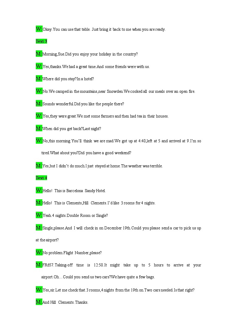 备考2024新高考英语听力 01(音频+试题+答案+文本)03
