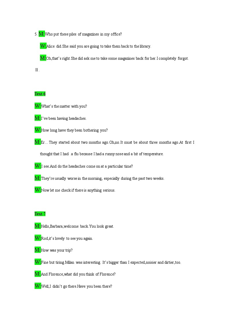 备考2024新高考英语听力 08(音频+试题+答案+文本)02