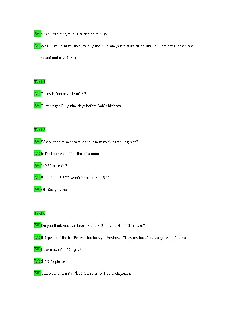 备考2024新高考英语听力 16(音频+试题+答案+文本)02