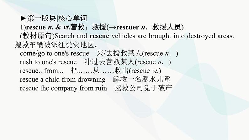 北师大版高中英语必修第二册UNIT5 Section C Lesson 2 Professional Rescue Team课件第7页