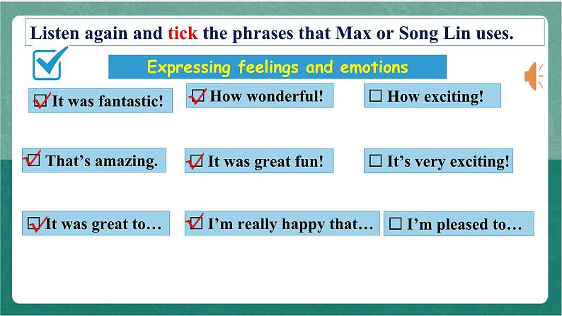 Unit 1 Period 6 Listening and Talking, Assessing Your Progress & Video Time 课件 人教版高中英语必修三05