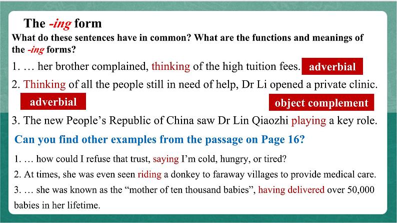 Unit 2 Period 4 Discovering Useful Structures课件  人教版高中英语必修三03