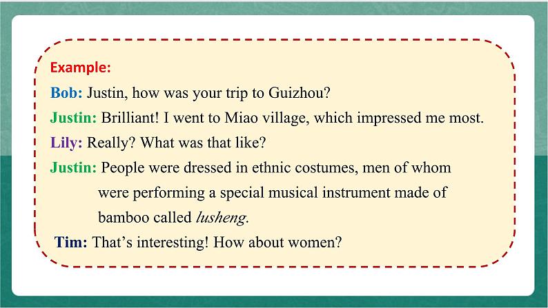 Unit 3 Period 6 Listening and Talking, Assessing Your Progress & Video Time 课件   人教版高中英语必修三第8页