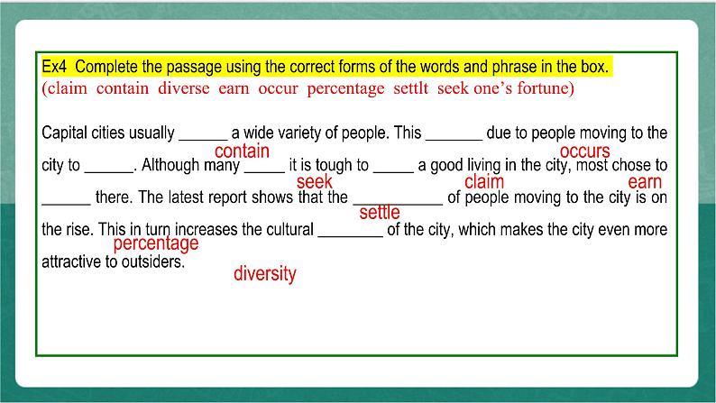 Unit 3 Period 7 Workbook 课件  人教版高中英语必修三08