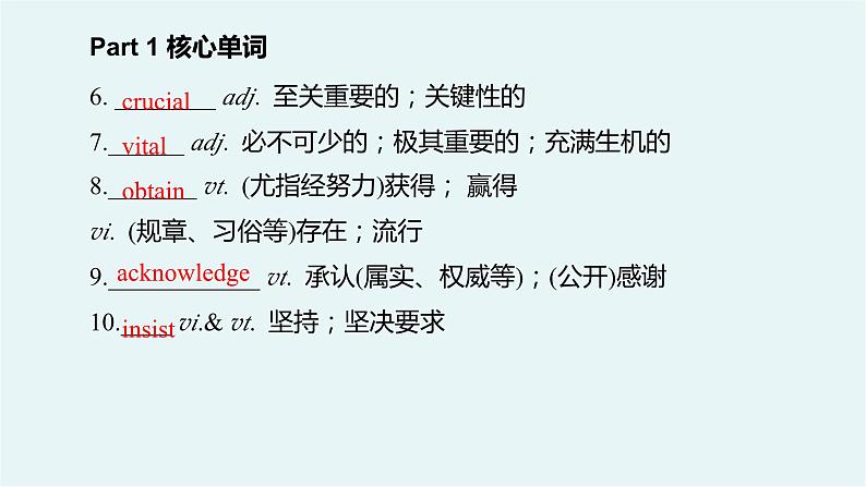 人教版2019高中英语选择性必修第一册Unit1People of Achievement  (单元复习课件)第4页