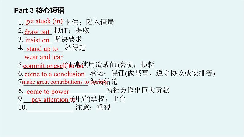 人教版2019高中英语选择性必修第一册Unit1People of Achievement  (单元复习课件)第7页