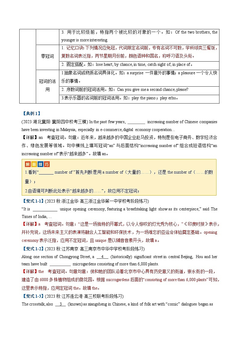 【热点题型归纳+演变】2024年高考英语专题训练 专题01 无提示词类之冠词、介词、代词-试卷02