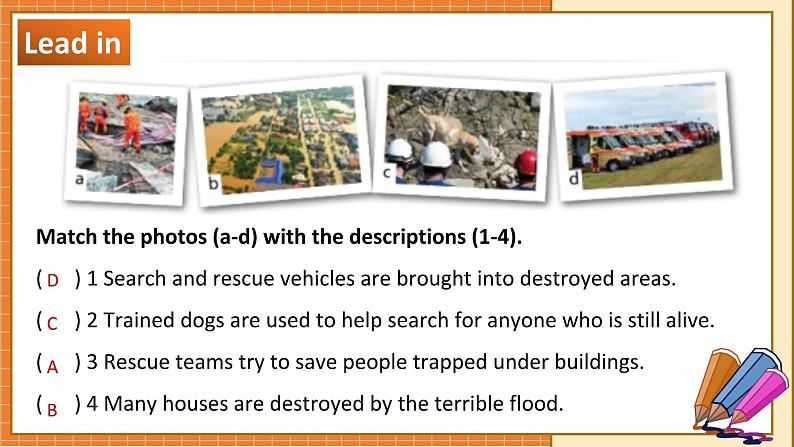 北师大版高中英语必修第二册  unit 5 Humans and nature Lesson 2 Professional rescue team PPT课件07