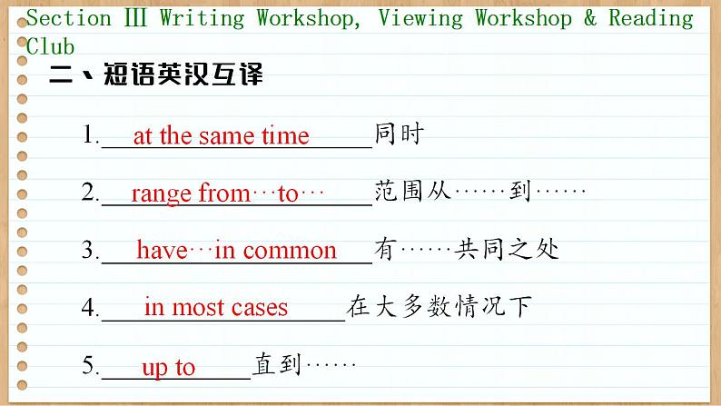 北师大版高中英语必修第三册  Unit 7  ART Section Ⅲ　Writing Workshop，Viewing Workshop & Reading Club  PPT课件08