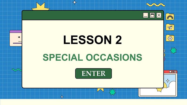 北师大版高中英语必修第一册  Unit 3 3.LESSON 2 SPECIAL OCCASIONS PPT课件01