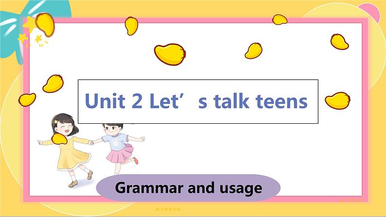 译林版高中英语必修第一册 Unit 2 Grammar and usage PPT课件01