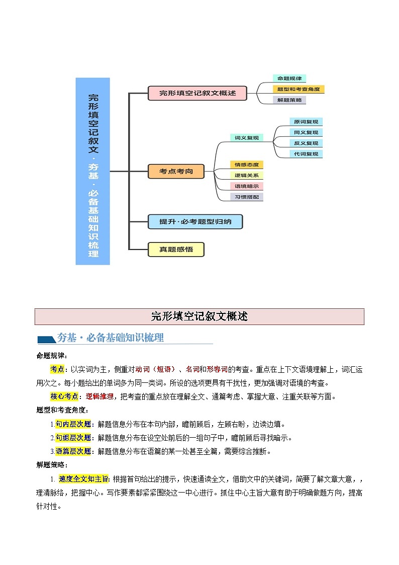 第20讲 完形填空记叙文（讲通）（教师版）第3页