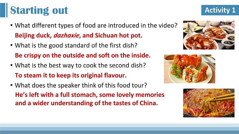 Unit 1 Food for thought Understanding ideas 课件04