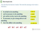 Unit 1 Food for thoght Using language 情态动词课件