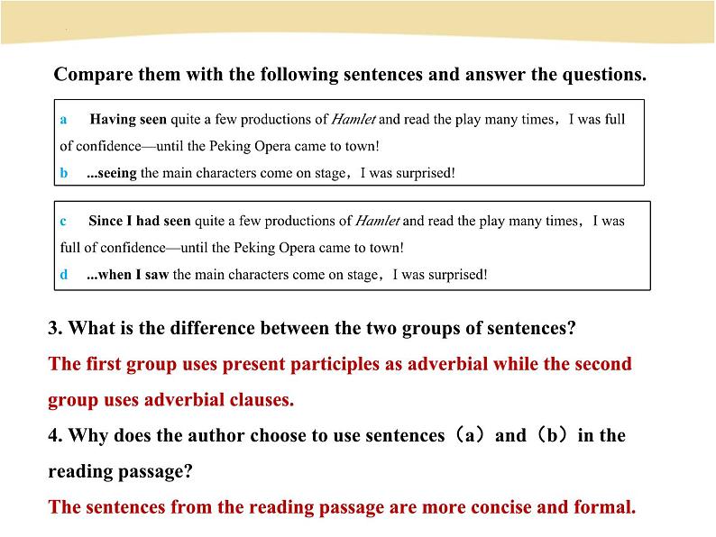 Unit 4 Stage and screen-Using language 现在分词作状语课件03