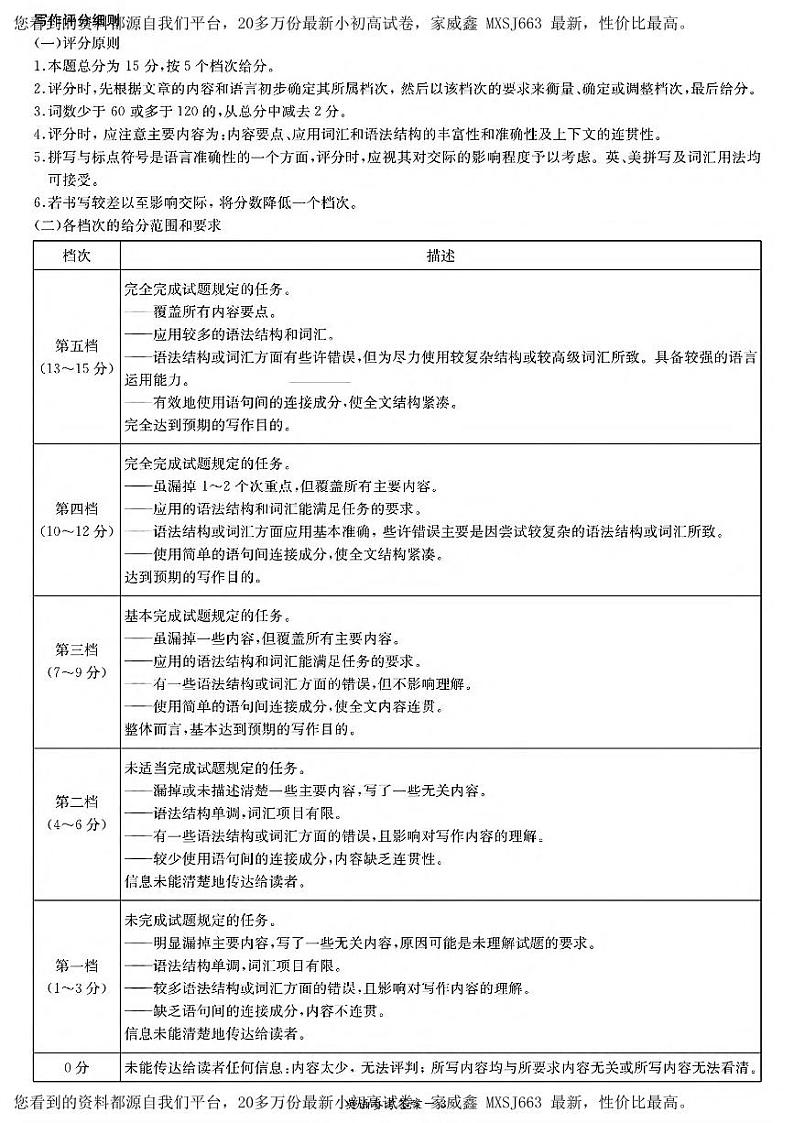 232，2024届湖南新高考教学教研联盟高三下学期第一次联考（一模）英语试题(1)第3页
