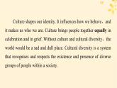 2024春高中英语Unit3 Diverse Cultures 课件（人教版必修第三册）