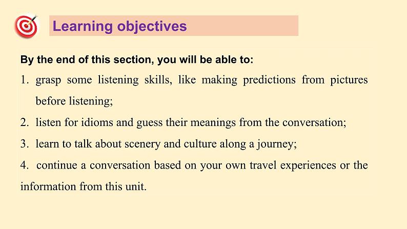 Unit 4 JOURNEY ACROSS A VAST LAND Using Langage1 听说课(教学课件)-2023-2024学年高二英语同步精品课件+教学设计+导学案+分层作业（人教版2019选择性必修第二册）02