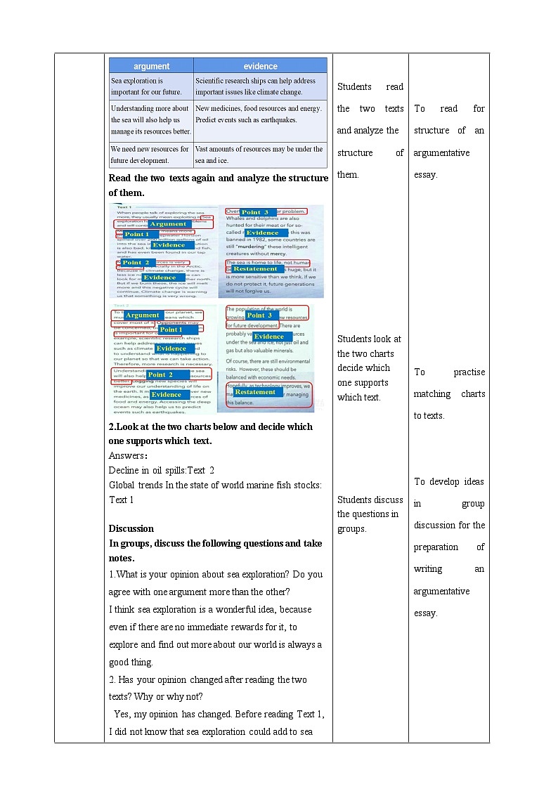 Unit 3 Sea Exploration period 5 Using langusge 教案03