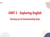 Unit 2 Exploring English Starting out & Understanding ideas课件