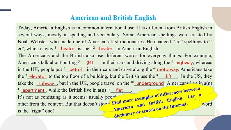 Unit 2 Exploring English Using language (2)课件03