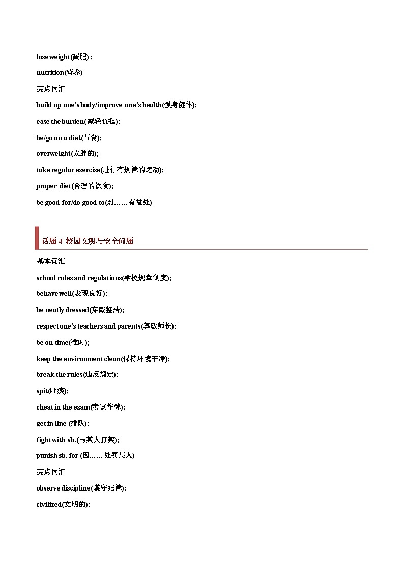 专题15 书面表达高频词汇第3页