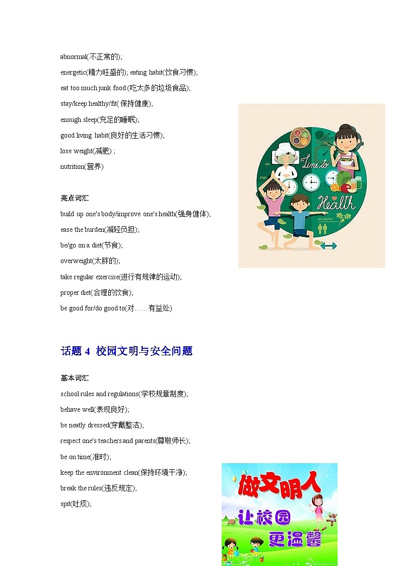 07 高考英语应用文：高级替换词+热点话题词（1）第3页