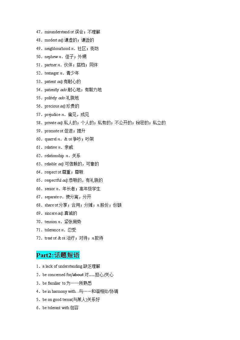 01 高考英语3500词汇：分类速记 （1）第3页
