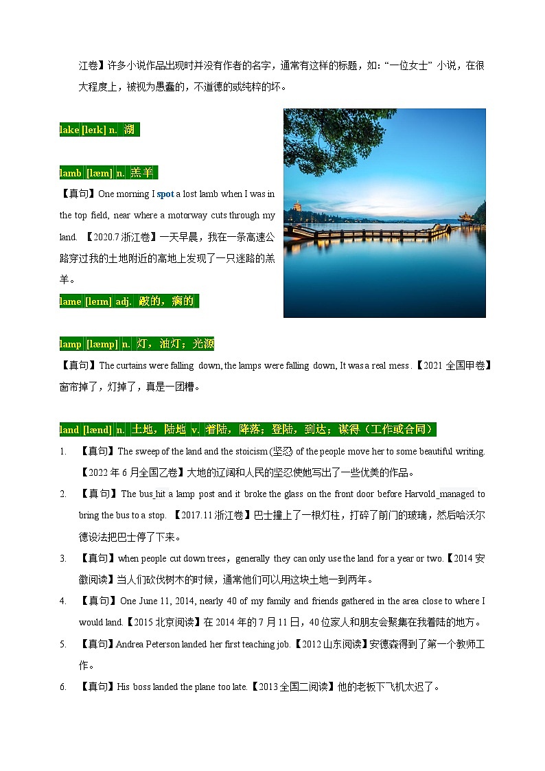 11 高考单词L（解析版）第3页