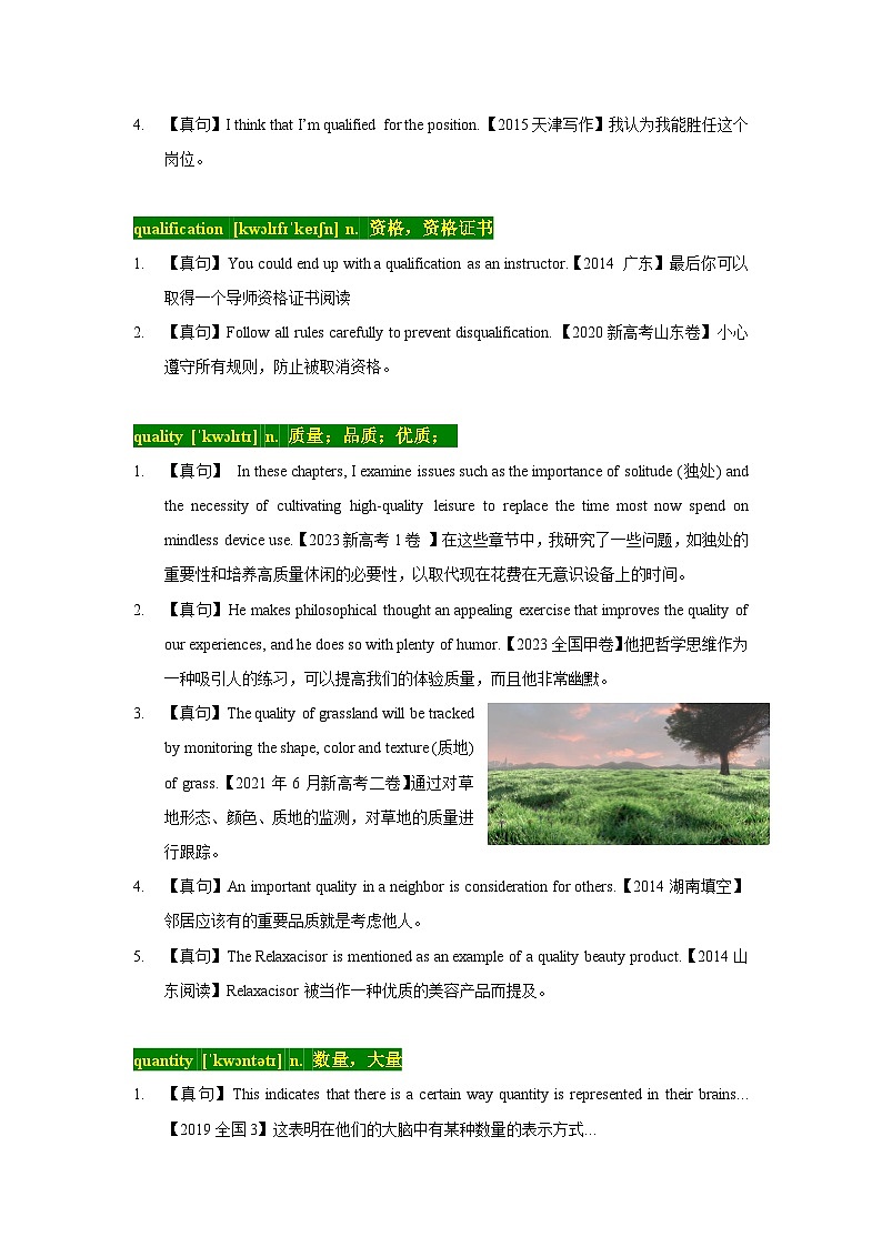 15 高考单词Q（解析版）第2页