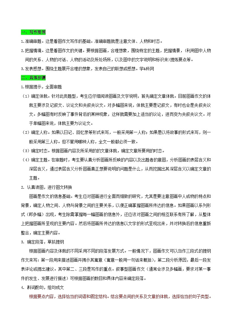 最新高考英语考点一遍过（讲义） 考点56 书面表达图画类03