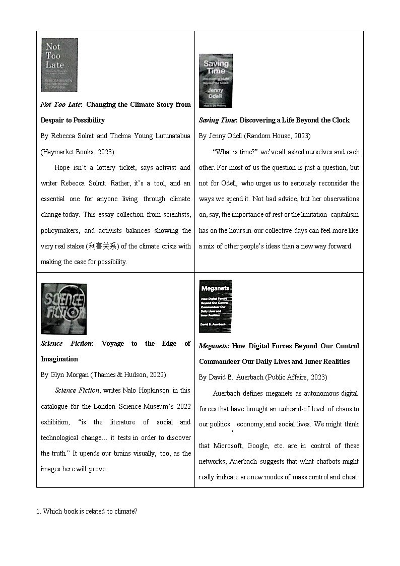 2024邯郸高三上学期第一次调研监测试题英语含解析第3页
