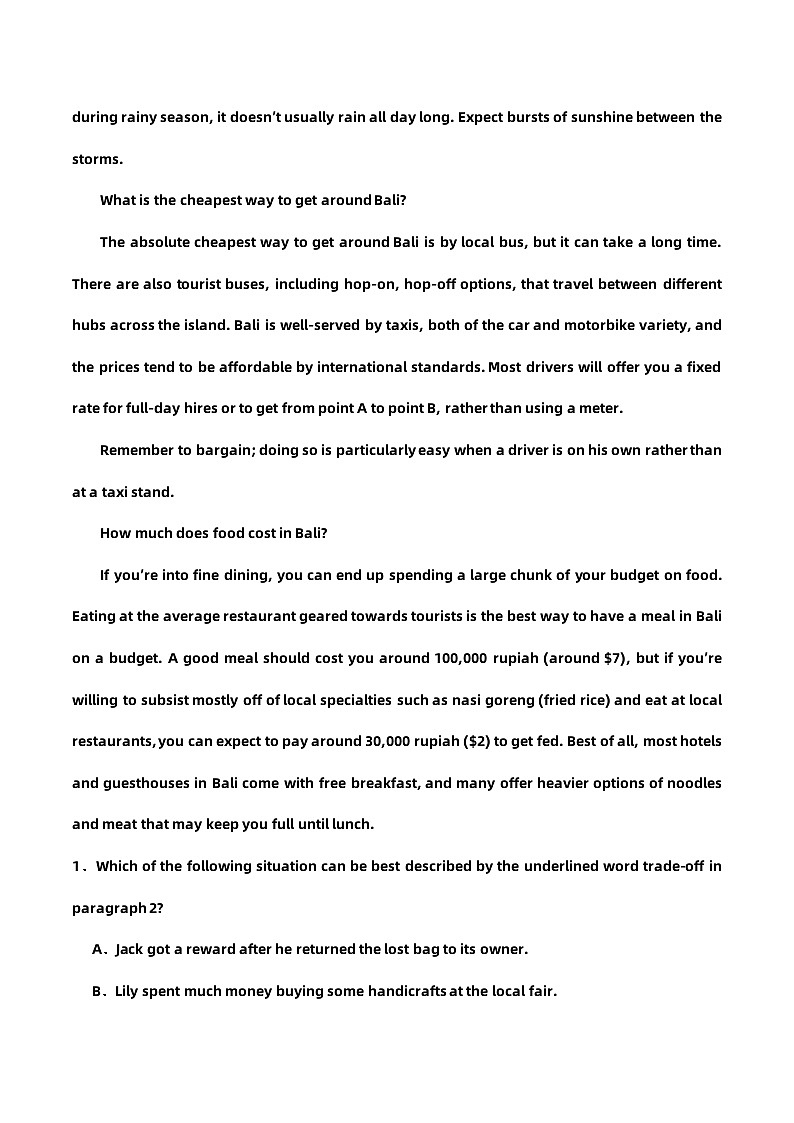 2024届高考英语巩固语法培养语感【阅读题型30天冲刺】天天练-第12天02