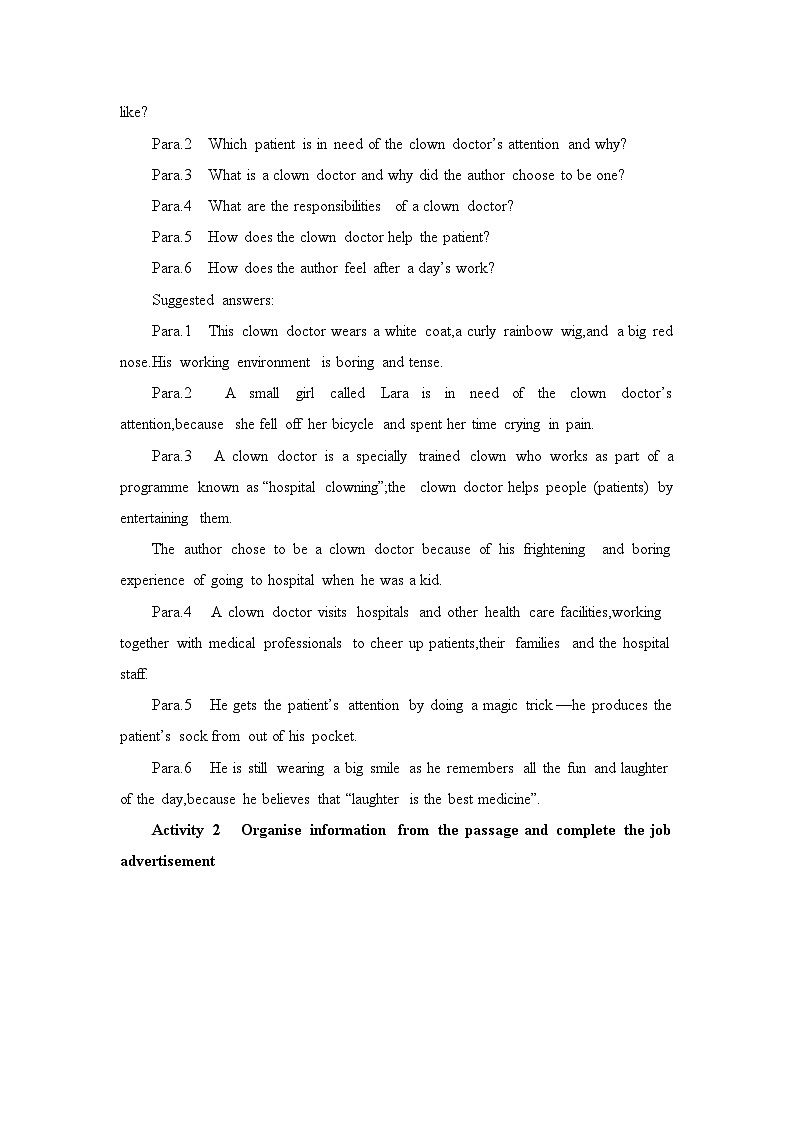 新外研社版高中英语选择性必修一Unit1 Laugh out loud-Starting out&Understanding ideas教学设计03